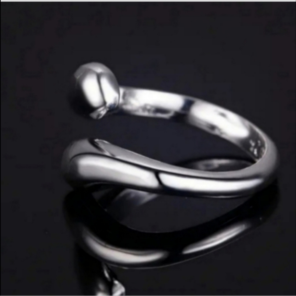 925 Sterling Silver Waterdrop Jewelry Set Bracelet Necklace Earrings and Ring - Picture 12 of 16